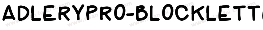 AdleryPro-Blockletter字体转换