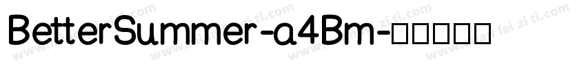BetterSummer-a4Bm字体转换