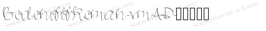 BodoniflfRoman-vmAD字体转换