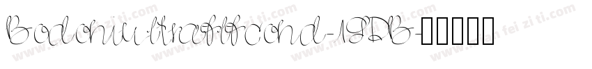 Bodoniultraflfcond-1GDB字体转换