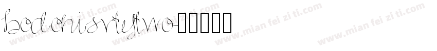 bodonisvtytwo字体转换