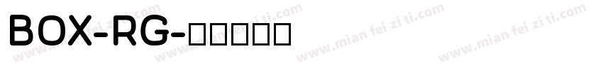 BOX-RG字体转换