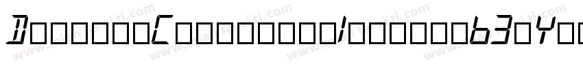 DameronCondensedItalic-63rY字体转换