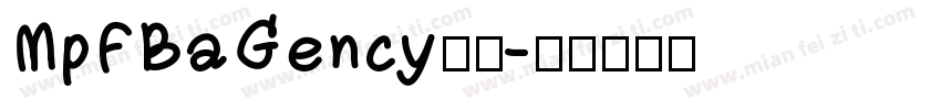 MpFBaGency粗体字体转换