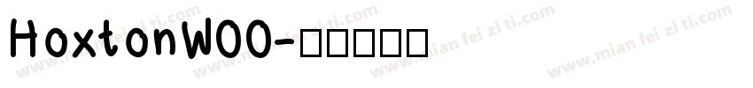 HoxtonW00字体转换