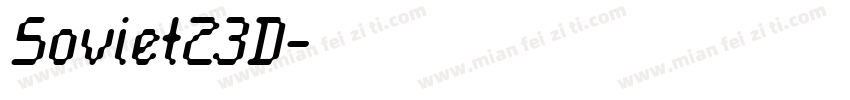 Soviet23D字体转换