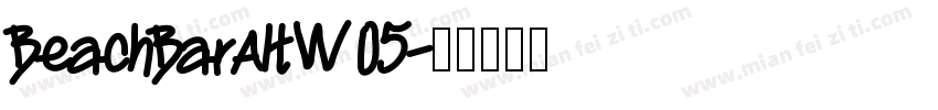 BeachBarAltW05字体转换