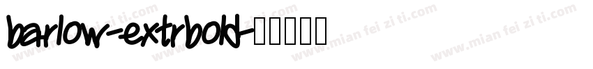 barlow-extrbold字体转换