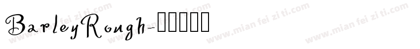 BarleyRough字体转换