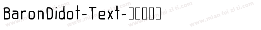 BaronDidot-Text字体转换
