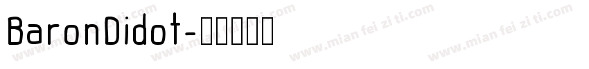 BaronDidot字体转换