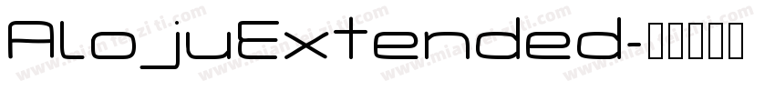 AlojuExtended字体转换