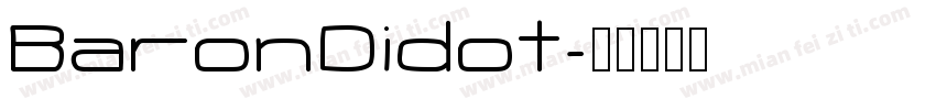 BaronDidot字体转换