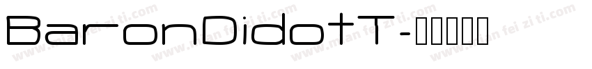 BaronDidotT字体转换