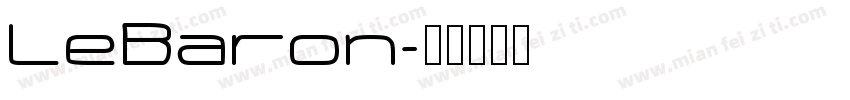 LeBaron字体转换