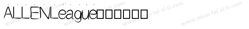 ALLENLeague字体转换