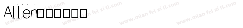 Allen字体转换
