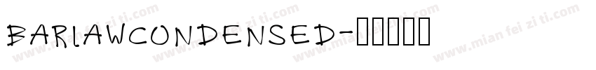 barlawcondensed字体转换
