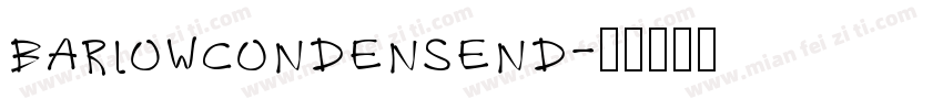 barlowcondensend字体转换