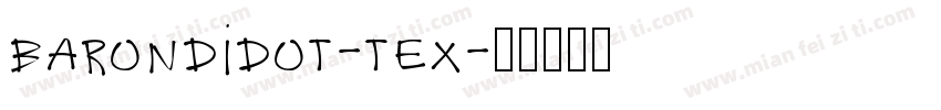 barondidot-tex字体转换