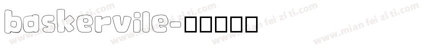 baskervile字体转换
