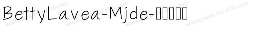 BettyLavea-Mjde字体转换