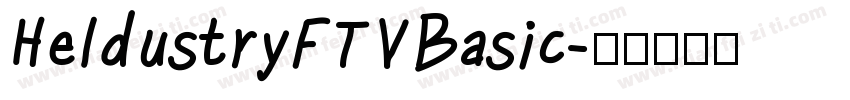 HeldustryFTVBasic字体转换