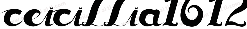 ceicillia16121regular字体转换