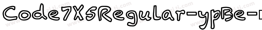 Code7X5Regular-ypBe字体转换