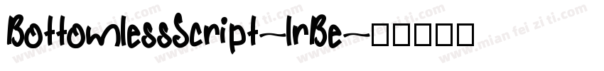 BottomlessScript-lrBe字体转换