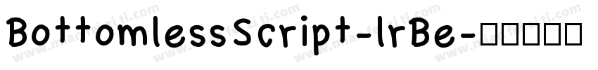 BottomlessScript-lrBe字体转换