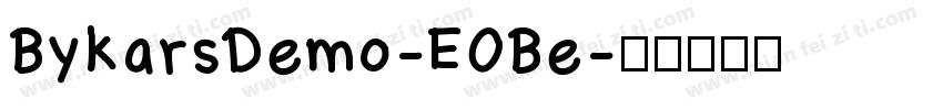 BykarsDemo-E0Be字体转换