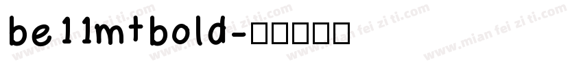 be11mtbold字体转换