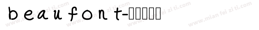 beaufont字体转换