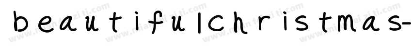 beautifulchristmas字体转换
