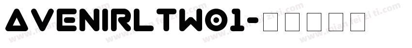 AvenirLTW01字体转换