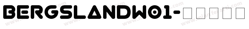 BergslandW01字体转换