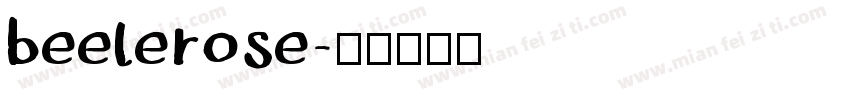 beelerose字体转换