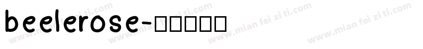 beelerose字体转换