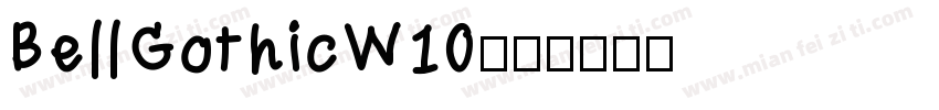 BellGothicW10字体转换