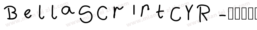 BellaScriptCYR字体转换
