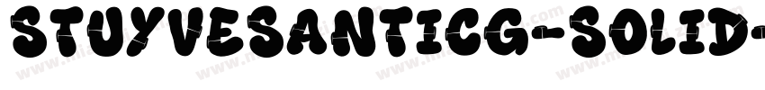 StuyvesantICG-Solid字体转换