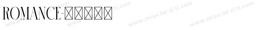 Romance字体转换