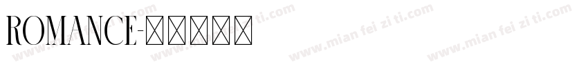 Romance字体转换