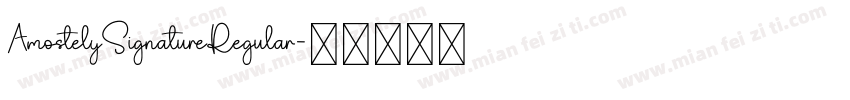 AmostelySignatureRegular字体转换