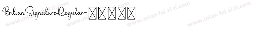 BrilianSignatureRegular字体转换