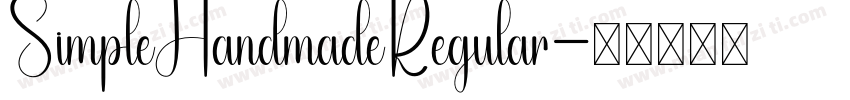 SimpleHandmadeRegular字体转换