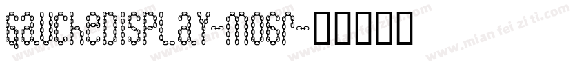 GaucheDisplay-MO6r字体转换