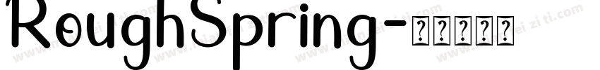 RoughSpring字体转换