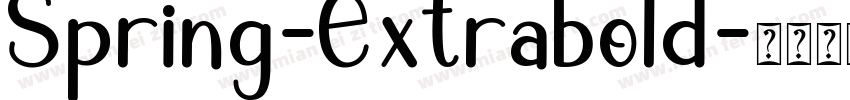 Spring-Extrabold字体转换